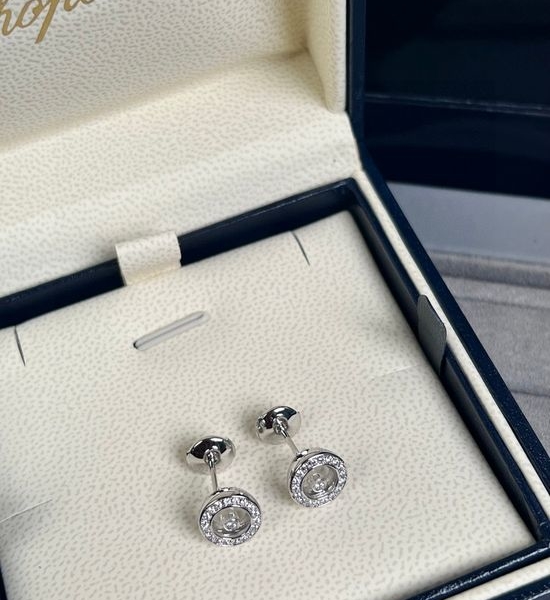 Chopard Diamond Drop Earrings And Wristwatch