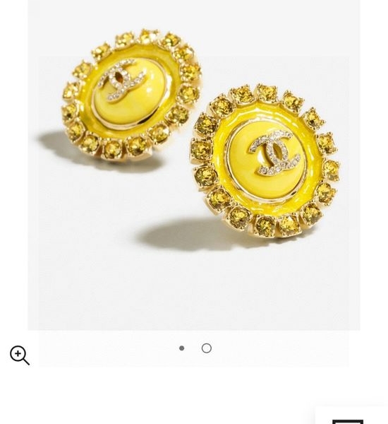 Chanel Pearl Crystal Stud Earrings