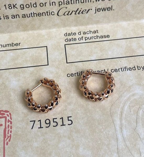 Cartier Mini Style Decor Earrings