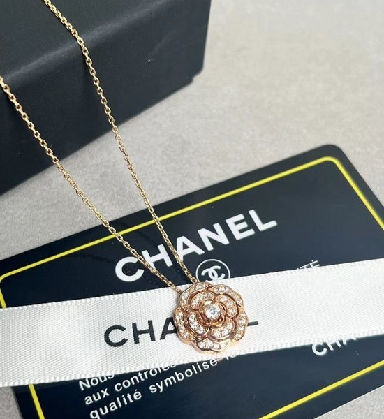 Chanel Stereoscopic Layered Camellia Necklace