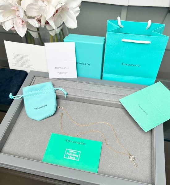 Tiffany & Co. Mini Sunflower Key Charm Necklace