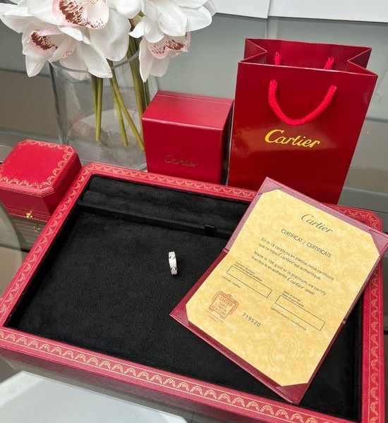 Cartier Gorgeous Paved Diamond Band Ring