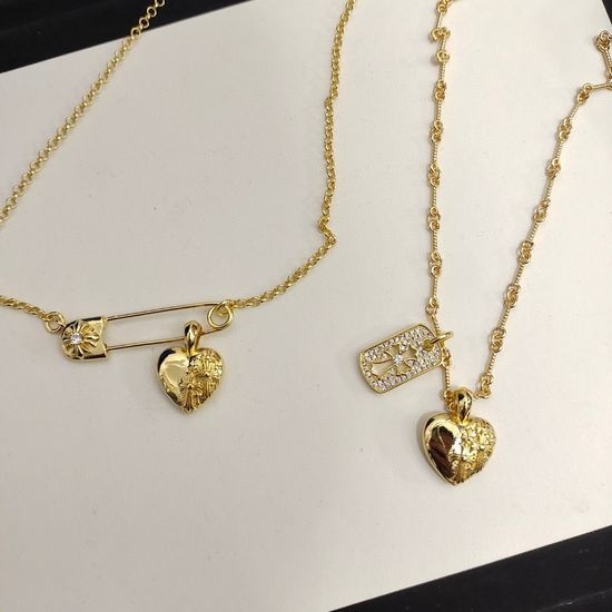 Chrome Hearts Vintage Heart Pin Necklace