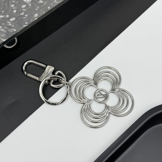 Louis Vuitton LV Flower Shape Metal Keychain