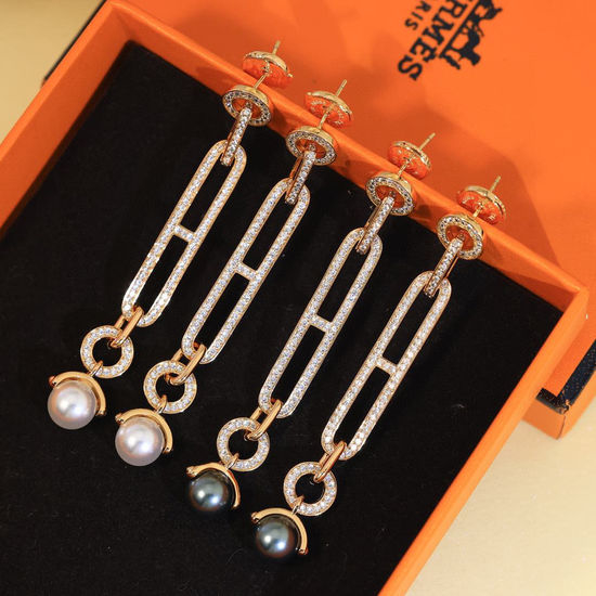 Hermes Pig Nose Alloy Stud Earrings