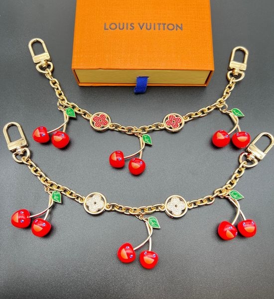 Louis Vuitton LV Cherry Bag Chain with Clover Accents