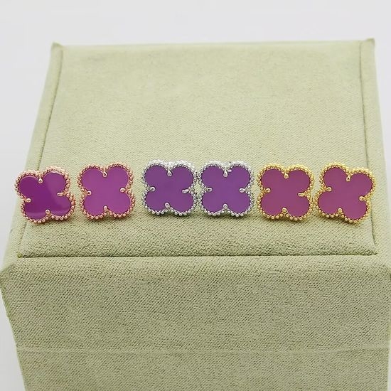 Van Cleef & Arpels VCA Single Clover Stud Earrings Symbolic Jewelry