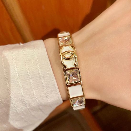Chanel Diamond Set Bangle Premium Durable Material
