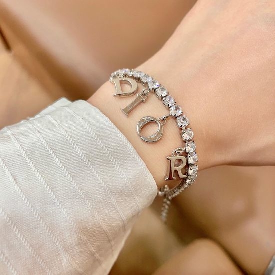 Christian Dior CD Vintage Style Chain Bracelet