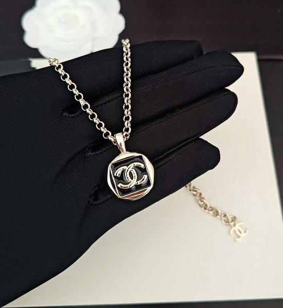 Chanel Classic Black Brass Necklace