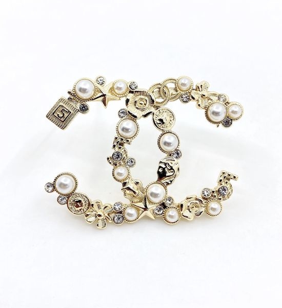Chanel Perfume Bottle Shape Brooch Premium Jewelry