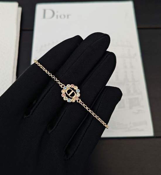 Christian Dior CD Color Diamond Hollow Bracelet