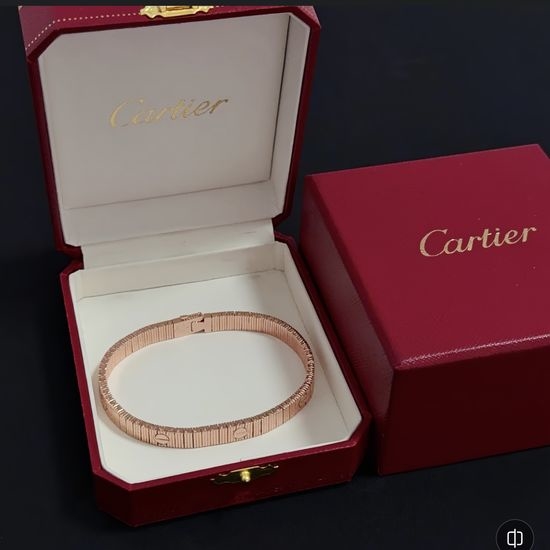 Cartier Diamond Inlaid Classic Bracelet