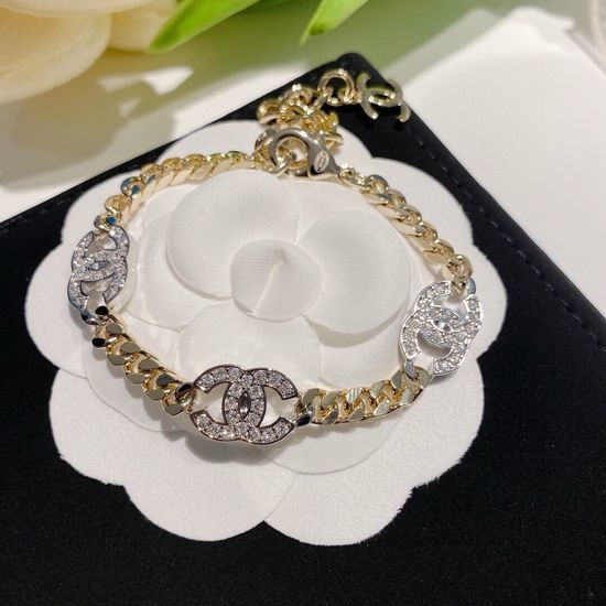 Chanel Full Diamond Logo Jewelry Set