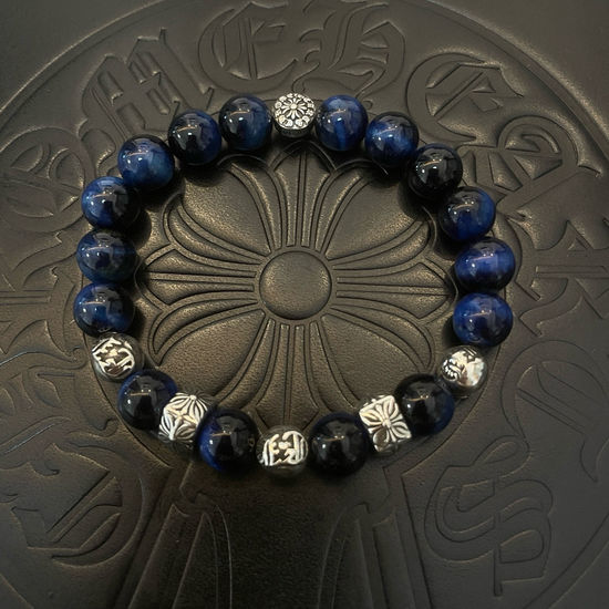 Chrome Hearts Vintage Multi-element Lapis Lazuli Beaded Bracelet