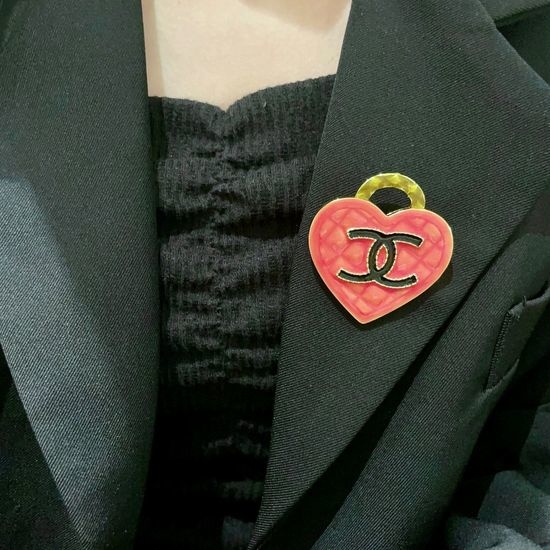 Chanel Heart Brooch