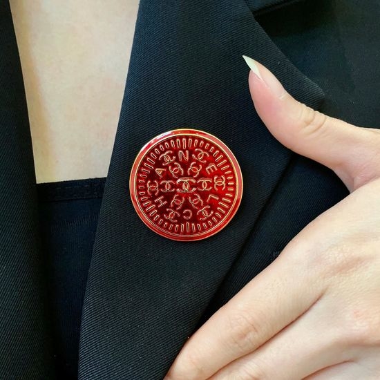 Chanel Letter Brooch