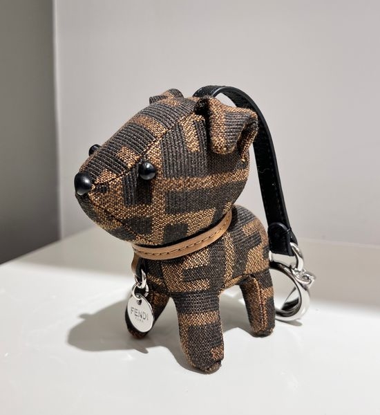 Fendi Fendi Dog Pendant in Coffee Color