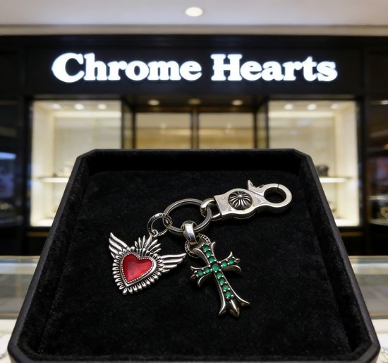 Chrome Hearts Heart Keychain Pendant Bag Charm