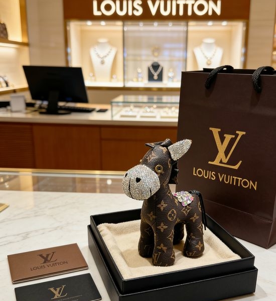 Louis Vuitton LV Classic Pattern Pony Figurine Decor
