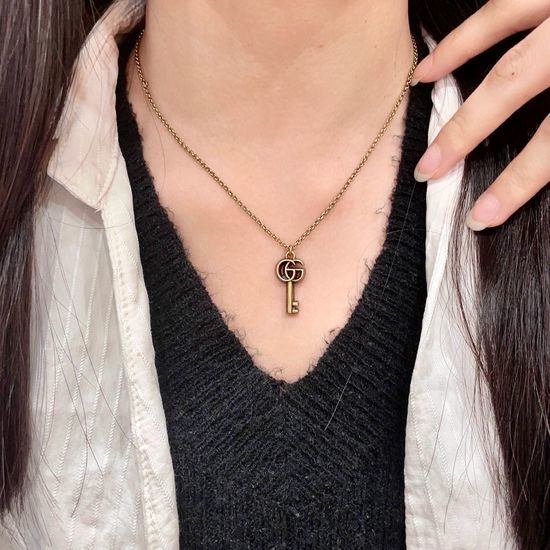 Gucci Classic Double G Key Necklace