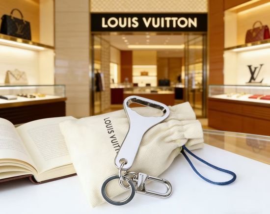 Louis Vuitton LV Stainless Steel Bottle Opener Keychain