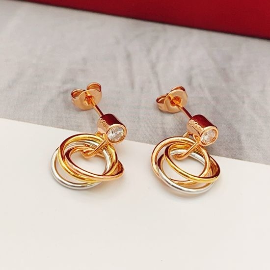 Cartier Tassel Design Special Shape Earrings