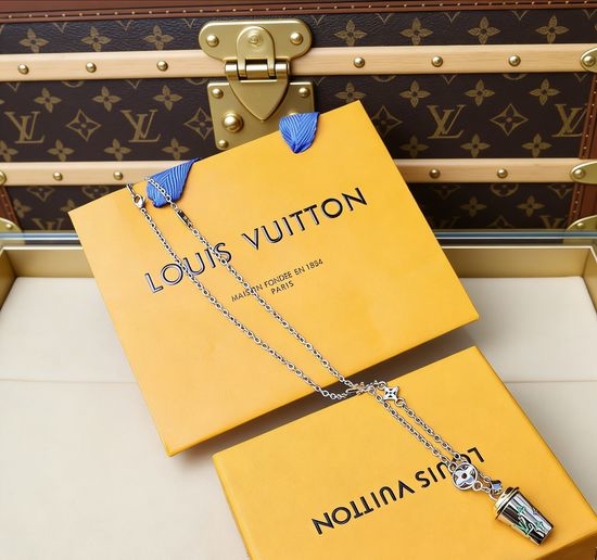 Louis Vuitton LV Mini Coffee Cup Enamel Pattern Charm Pendant