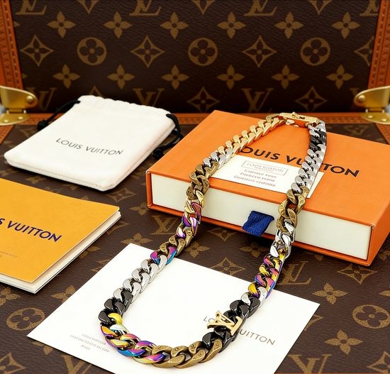 Louis Vuitton LV Artistic Quenched Color Chain Necklace