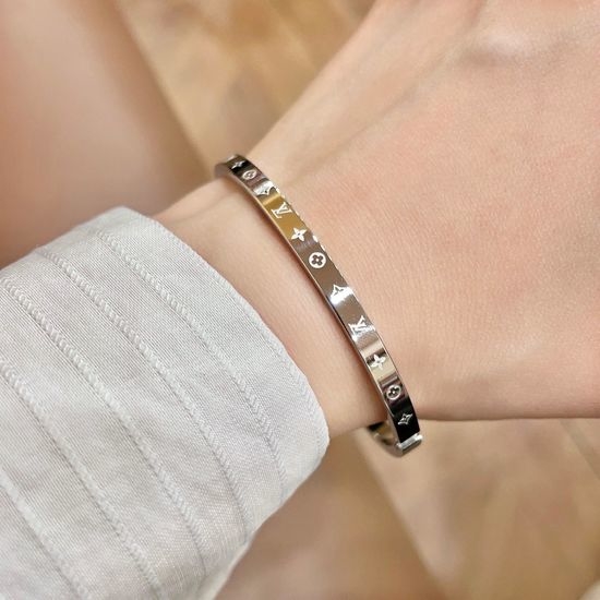 Louis Vuitton LV CNC Cut Engraved Premium Texture Bracelet