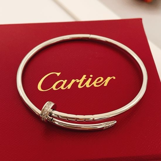 Cartier Diamond Inlaid Nail Bangle