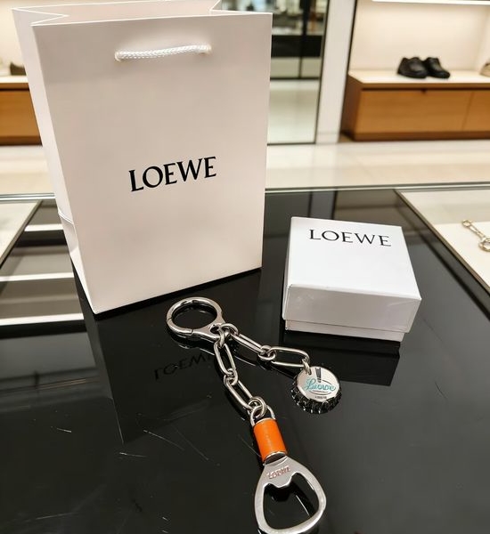 Loewe Silver Bottle Opener Key Chain