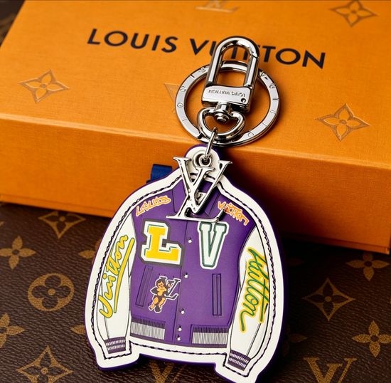 Louis Vuitton LV Baseball Uniform Style Double-Side Keychain