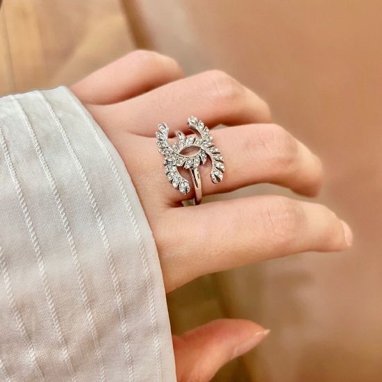 Chanel Classic Double Letter Shape Ring