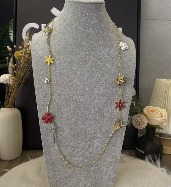 Chanel Camellia Star Multi-Element Sweater Chain