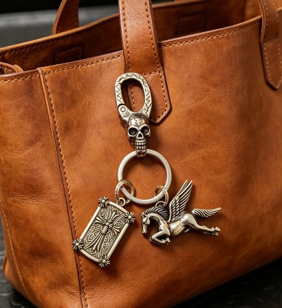 Chrome Hearts Cross Flower Pegasus Pendant Keychain
