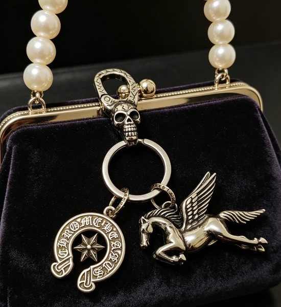 Chrome Hearts Horseshoe Logo Pegasus Pendant Keychain