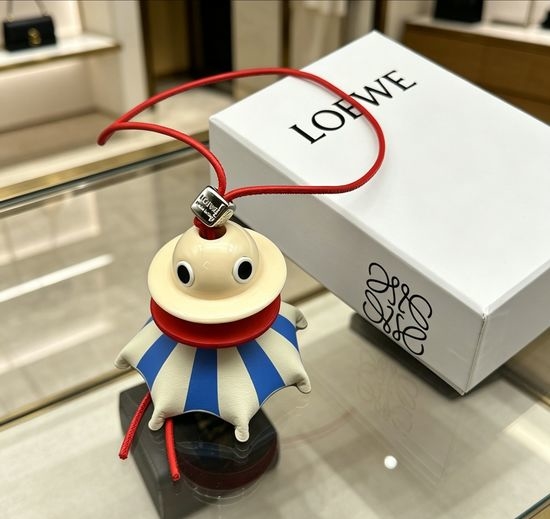Loewe Striped Jellyfish Shape Bag Pendant