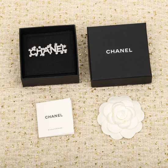Chanel Crystal Decorated Elegant Brooch