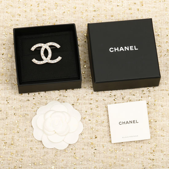 Chanel Square Crystal Brooch