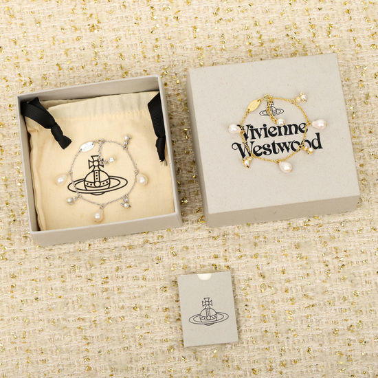 Vivienne Westhood Baroque Pearl Charm Bracelet