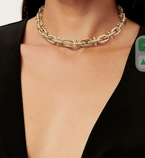 Tiffany & Co. Full Diamond Pendant Necklace