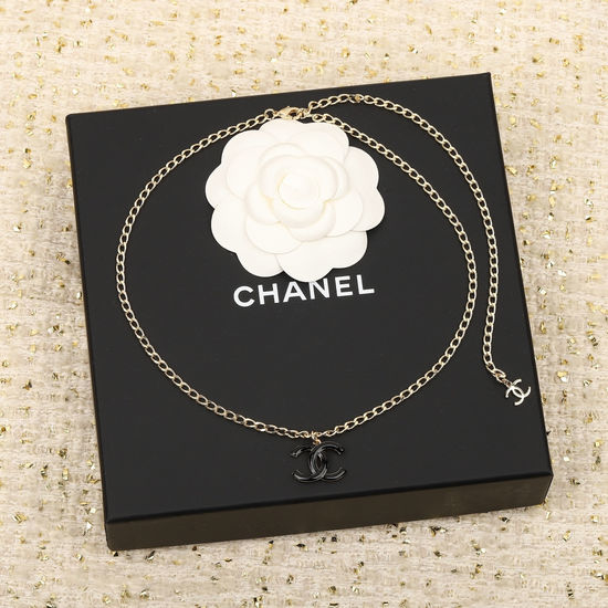Chanel Enamel Craft Decorative Pendant Necklace