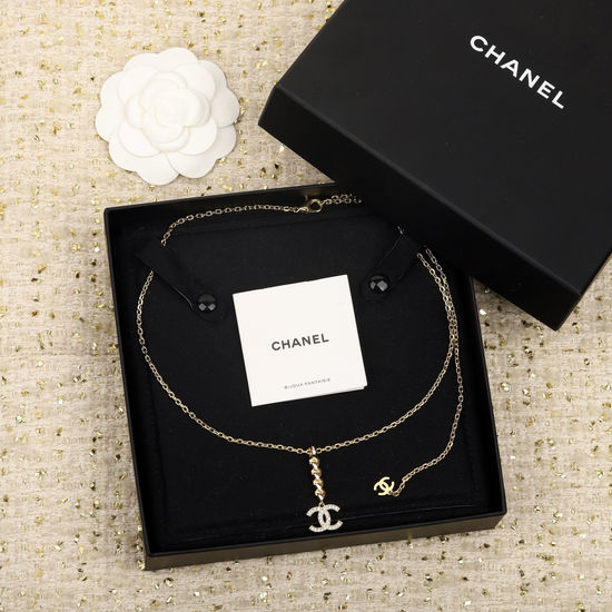 Chanel Heart Shape Pendant Delicate Necklace