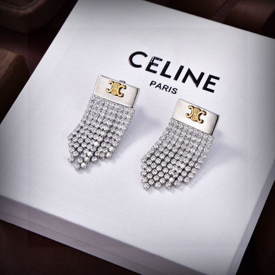 Celine Tassel Drop Stud Earrings