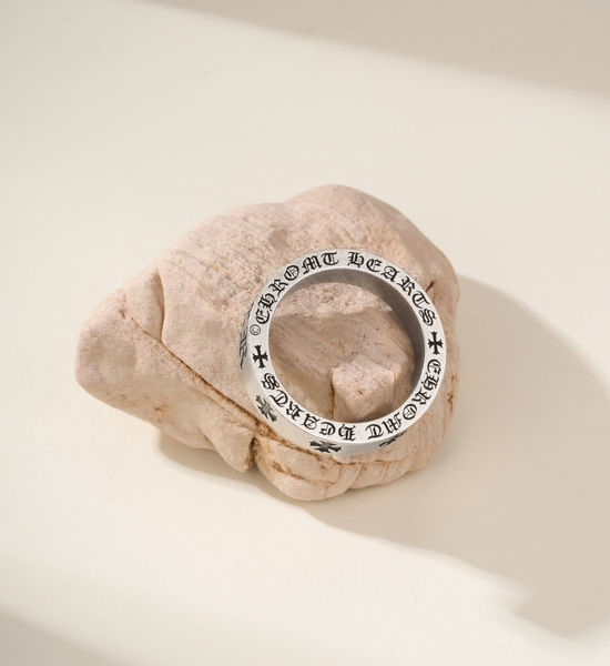 Chrome Hearts Eternal Heart Diamond Inlaid Ring