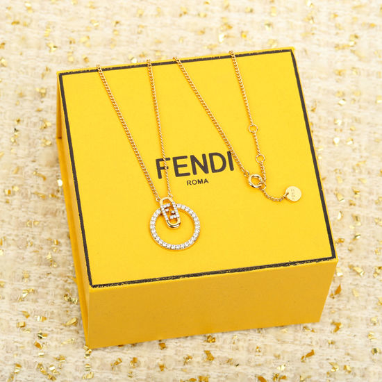 Fendi Diamond Inlaid Adjustable Necklace