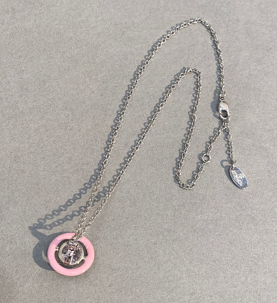 Vivienne Westhood Pink Delicate Layerable Necklace