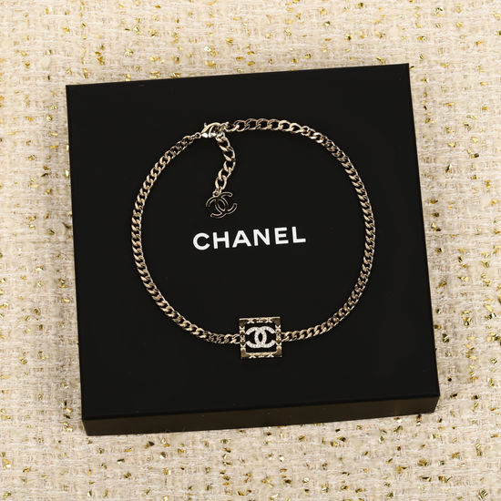 Chanel Hollow Out Heart Pendant Necklace