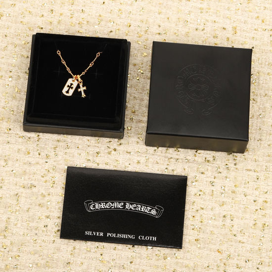 Chrome Hearts Double Cross Necklace